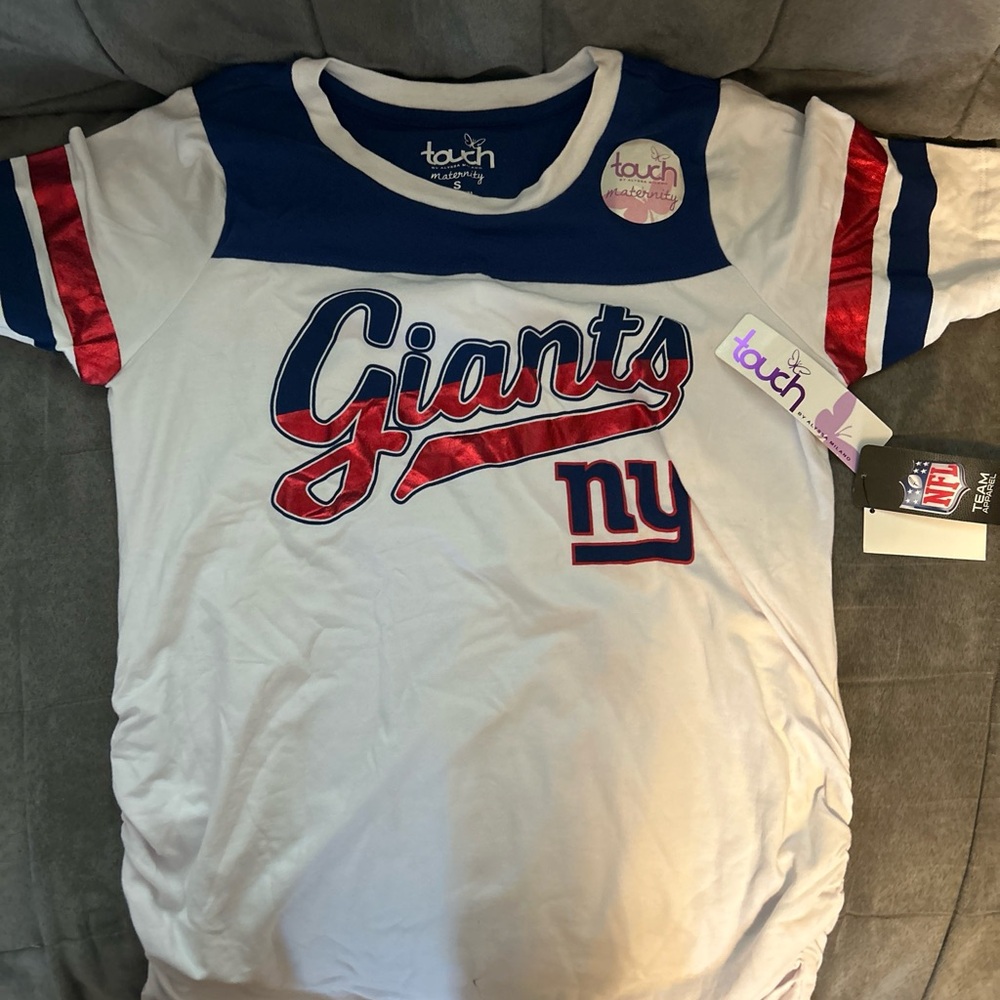 NFL NY GIANTS MATERNITY T-SHIRT SIZE SMALL